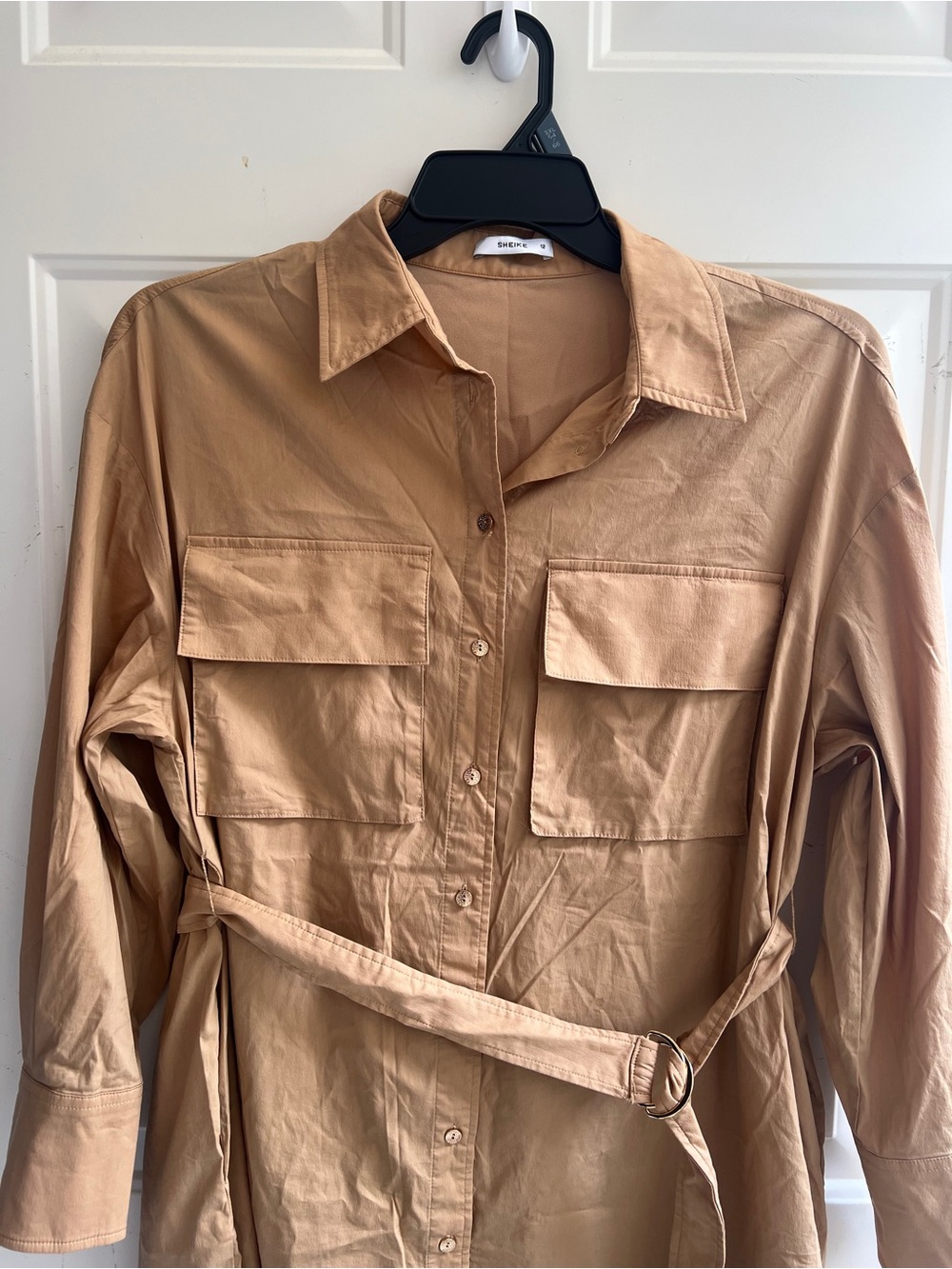 Sheike Camel Belted Dress - Picture 14 of 15
